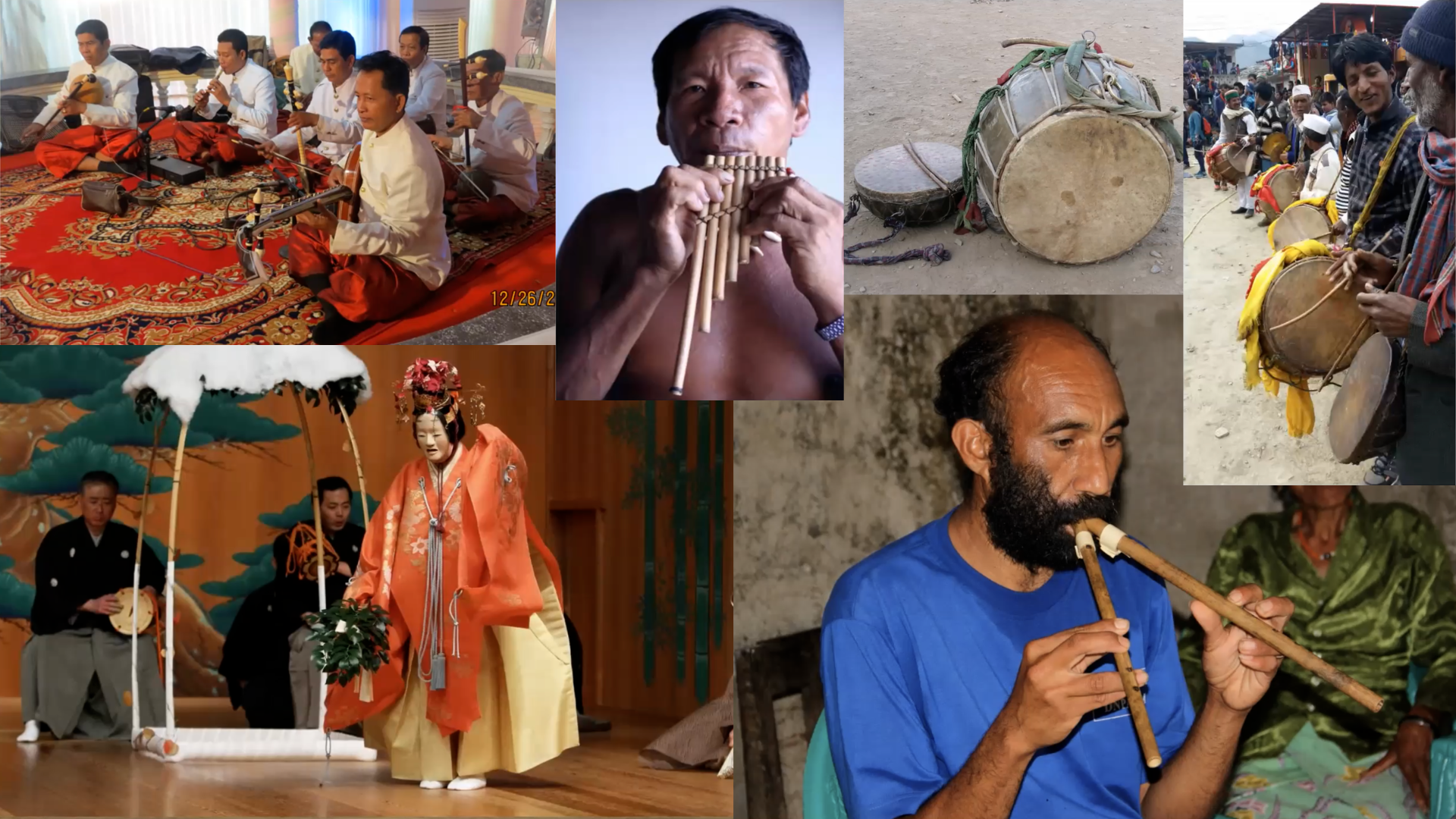 Traditional and indigenous musical cultures — Japan, Timor, Cambodia, India, Amazonia